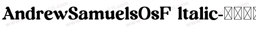 AndrewSamuelsOsF ltalic字体转换